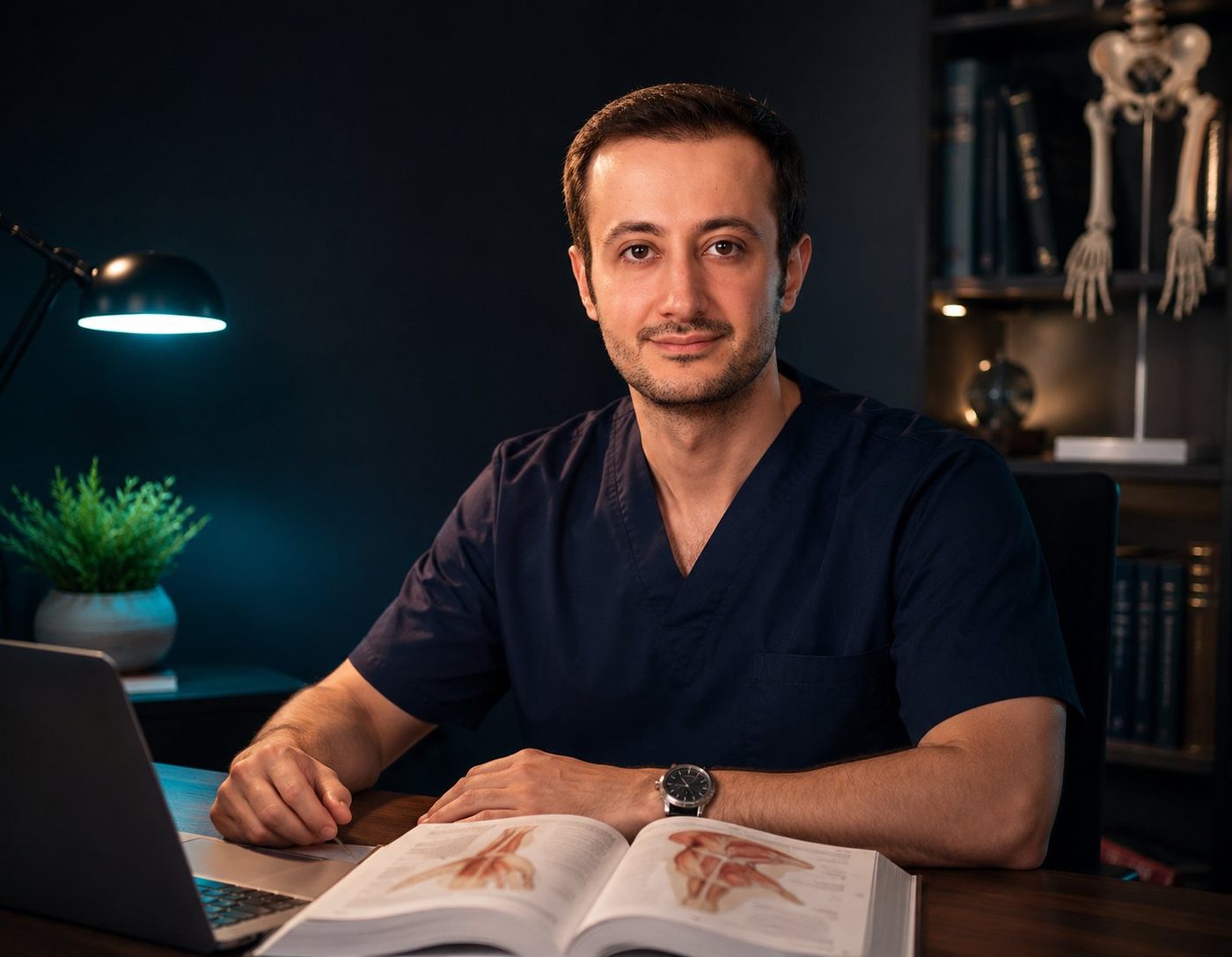 Dr. Ali Heidari at his desk