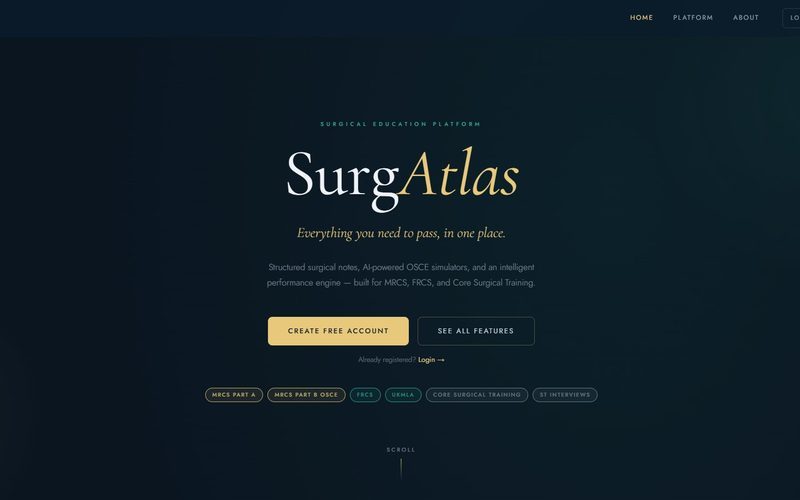 SurgAtlas — Surgical education platform for MRCS candidates